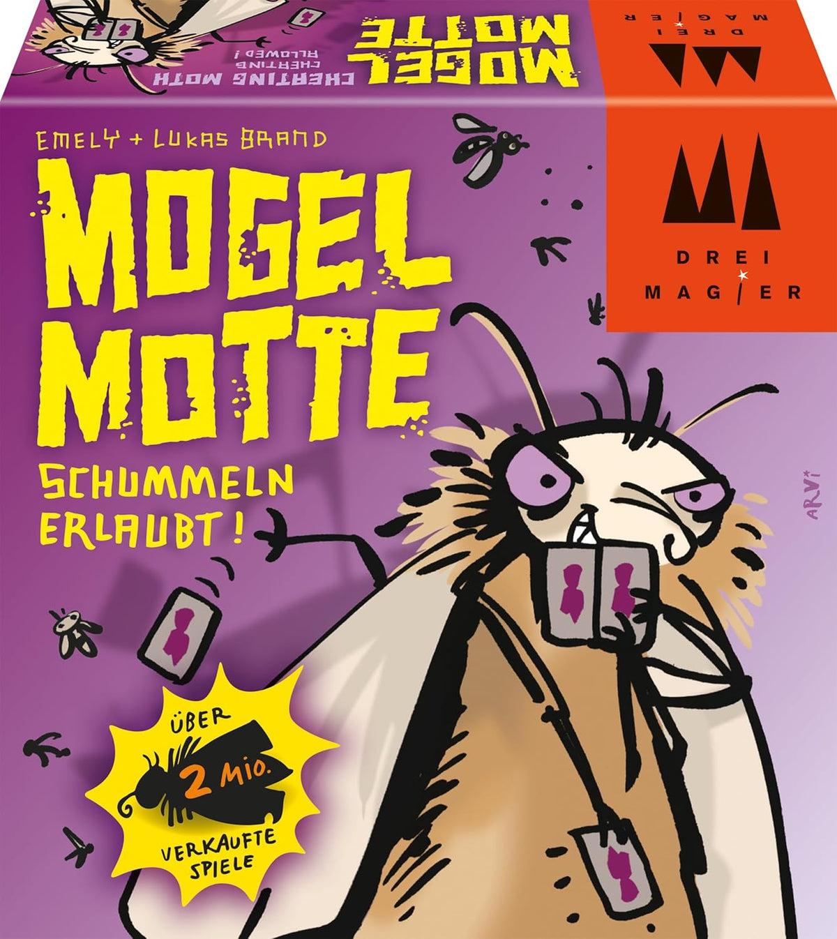 Schmidt Spiele 40862 Mogel Motte, Three Magicians Card Game