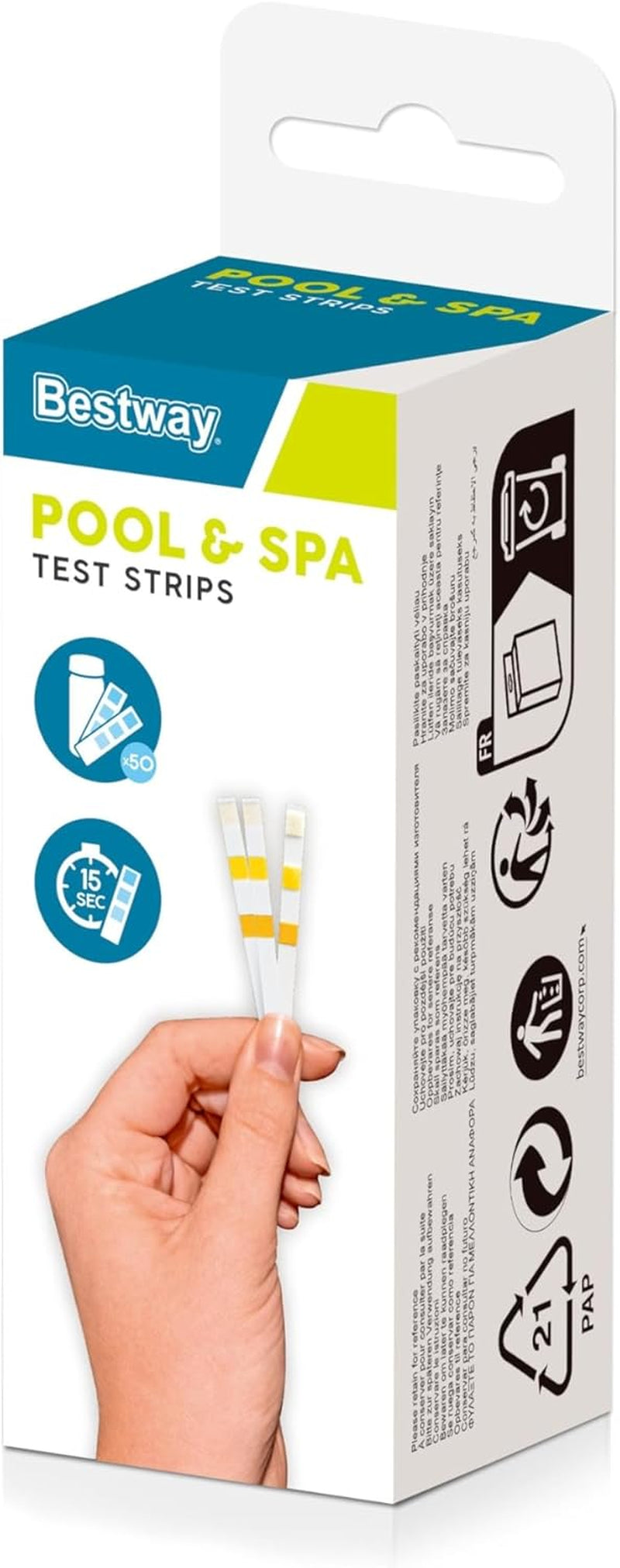 Bestway 3 i 1 teststrimler, 50 stk