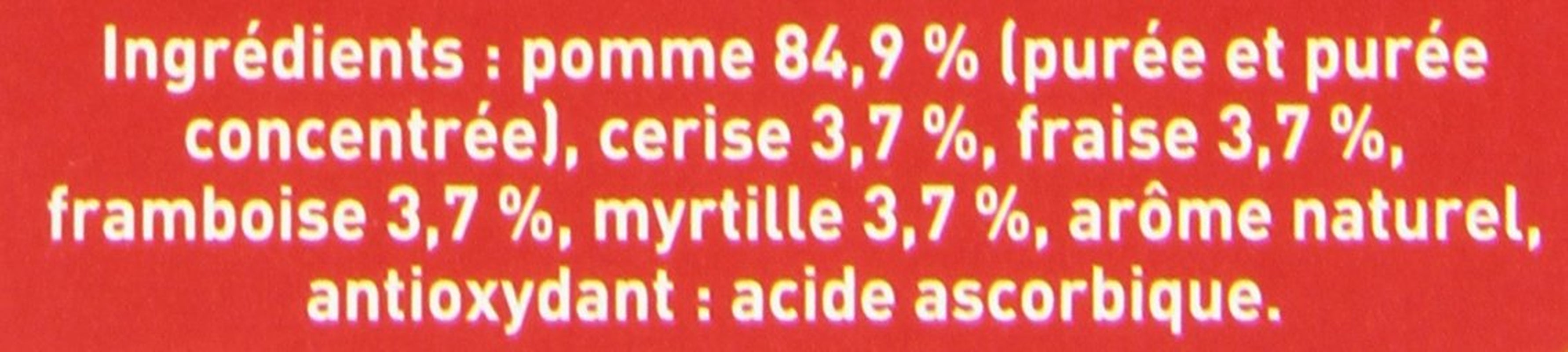 Pom'Potes 5 Fruits Rouges