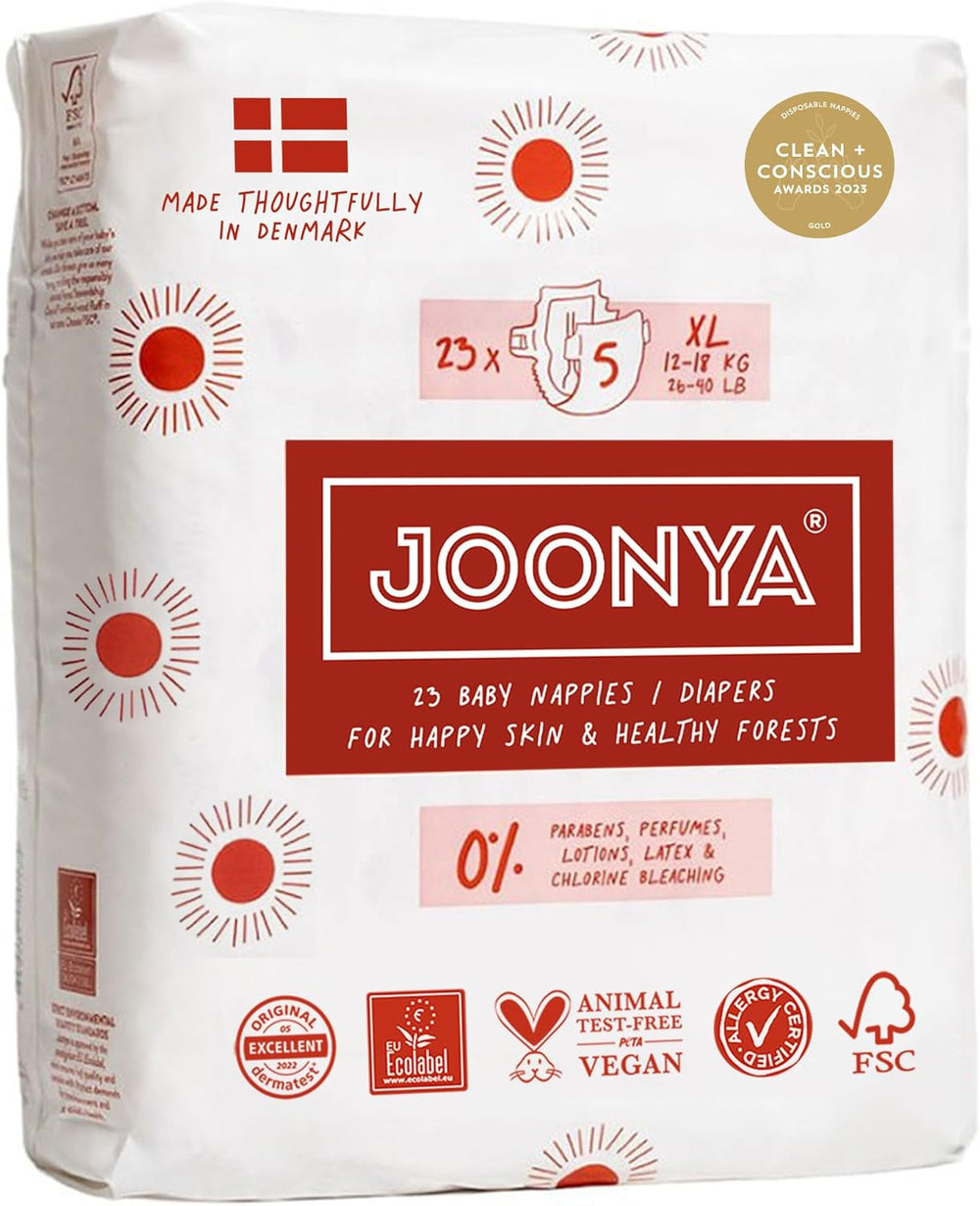 Babybleer, størrelse 3M (4-8 kg) - 1 pose med 28 - Ingen skadelige stoffer, miljøvenlig, højabsorberende, velegnet til natbrug, ultratynde og bløde - Fremstillet i Danmark