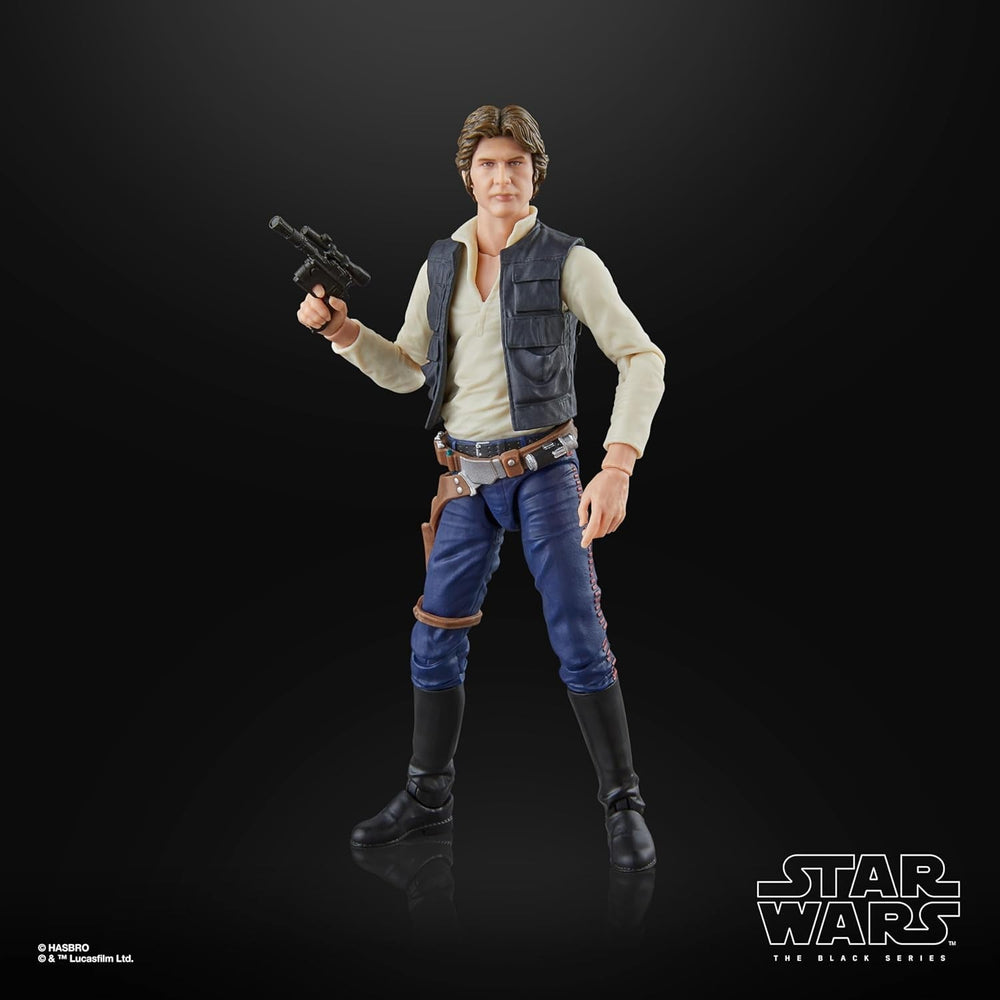 Star Wars The Black Series Han Solo, Star Wars: A Hope Premium Collectible Action Figur (15 cm) Actionfigurer Naty Shop