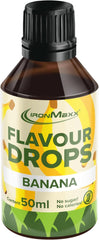 Ironmaxx-smagsdråber - Ingen kalorier og ingen sukker, 50 ml Flavors Naty Shop Banana