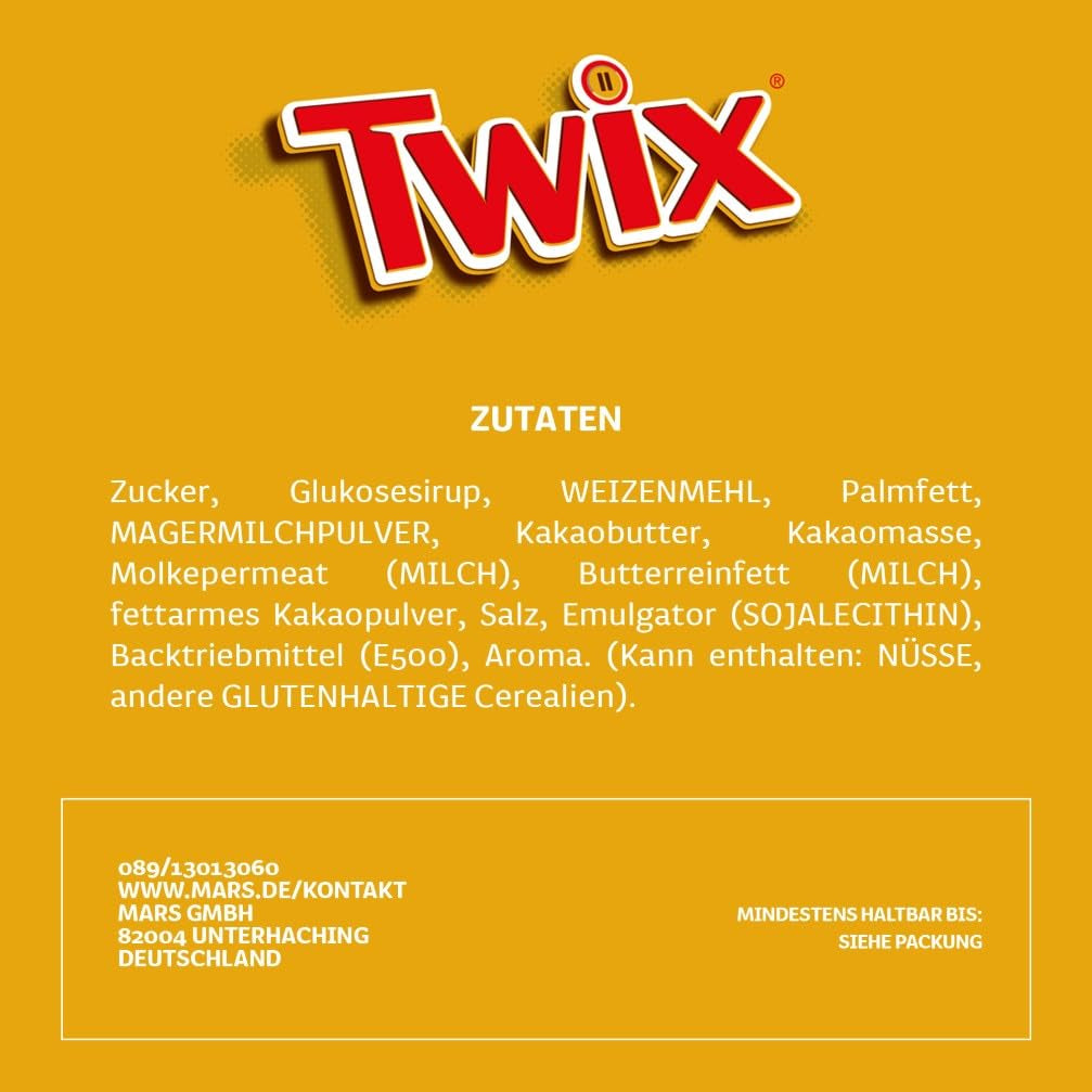 Mini Mixed Chokolade Bulk Pack, 20 Mini Chokolade Snacks (Mars, Snickers, Bounty, Twix, Milky Way), Som slik, Chokoladegave, Slikæske, 400 g