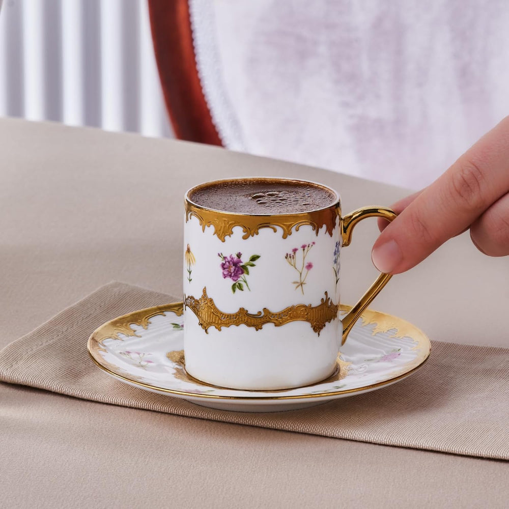 Cafea Karaca Bidter pentru 6 persoane, multicoloră