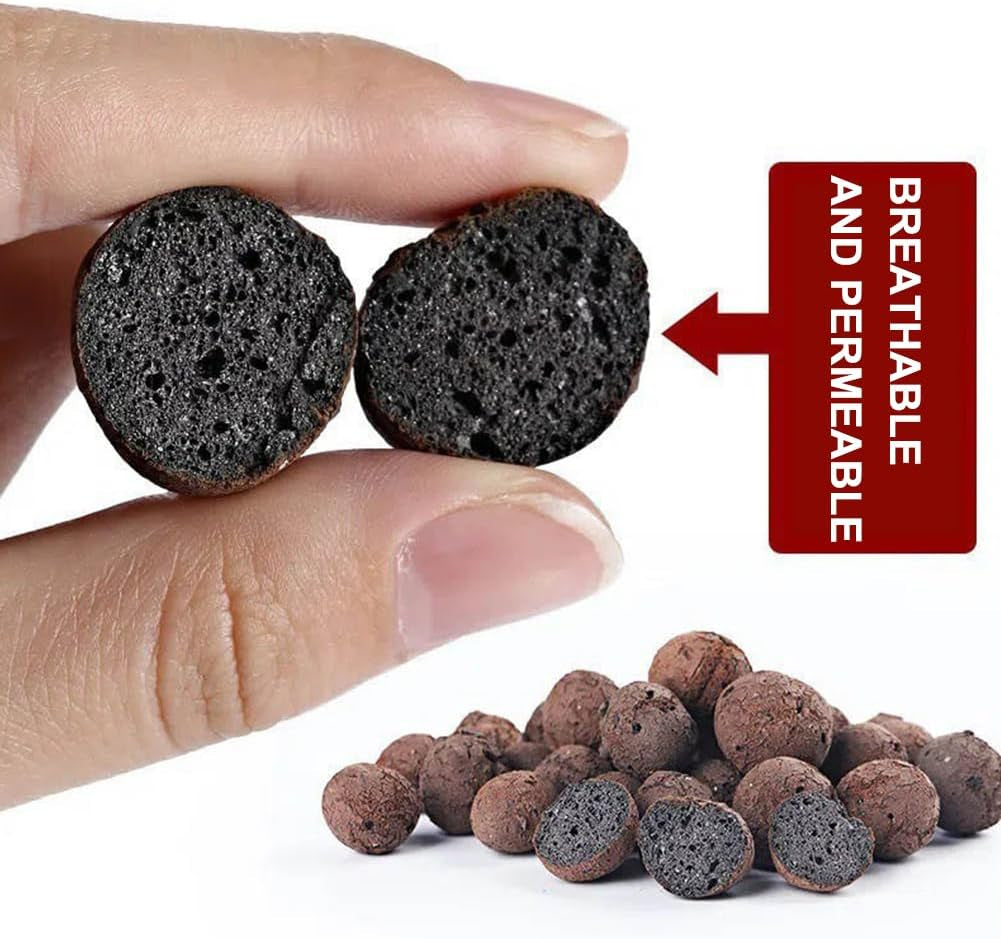 Grovkornet lergranulat, ekspanderet lergranulat, plantegranulat, ekspanderet ler 1L hydroponisk plantesubstrat, 5-8 mm granuleret lergranulat