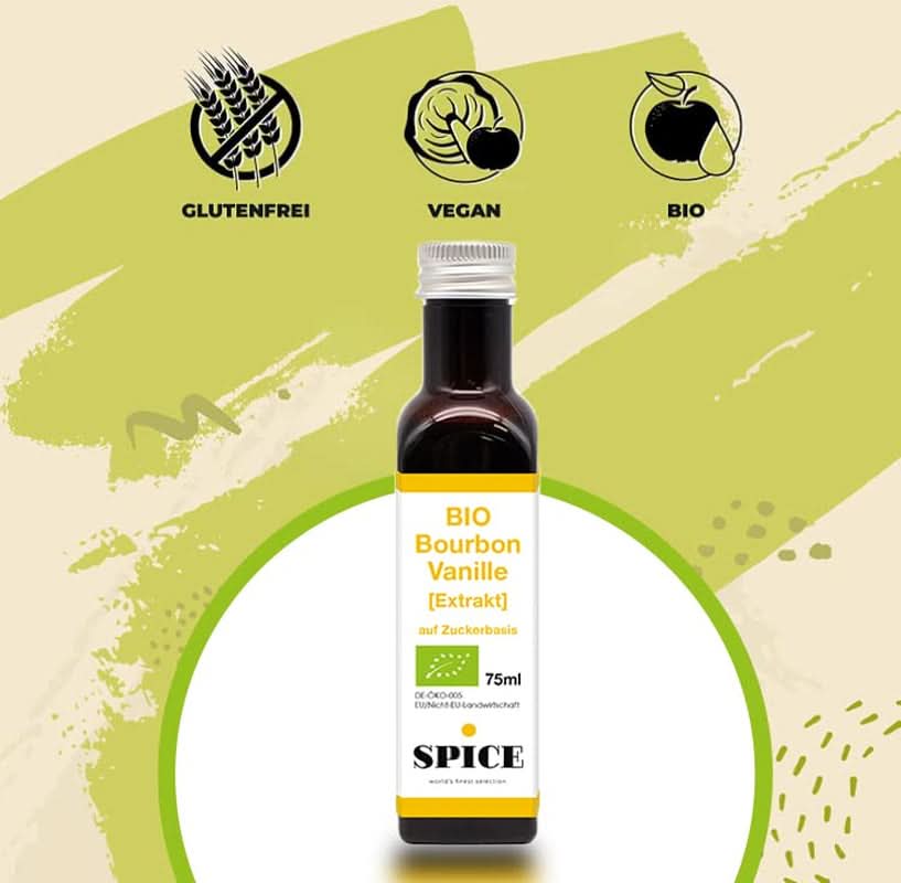 SPICE BIO Bourbon vaniljeekstrakt, 75 ml Aromas Naty Shop