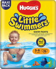 Huggies Little Swimmers størrelse 5/6 svømmebleer (12-18 kg), 1 pakke med 19 stk.