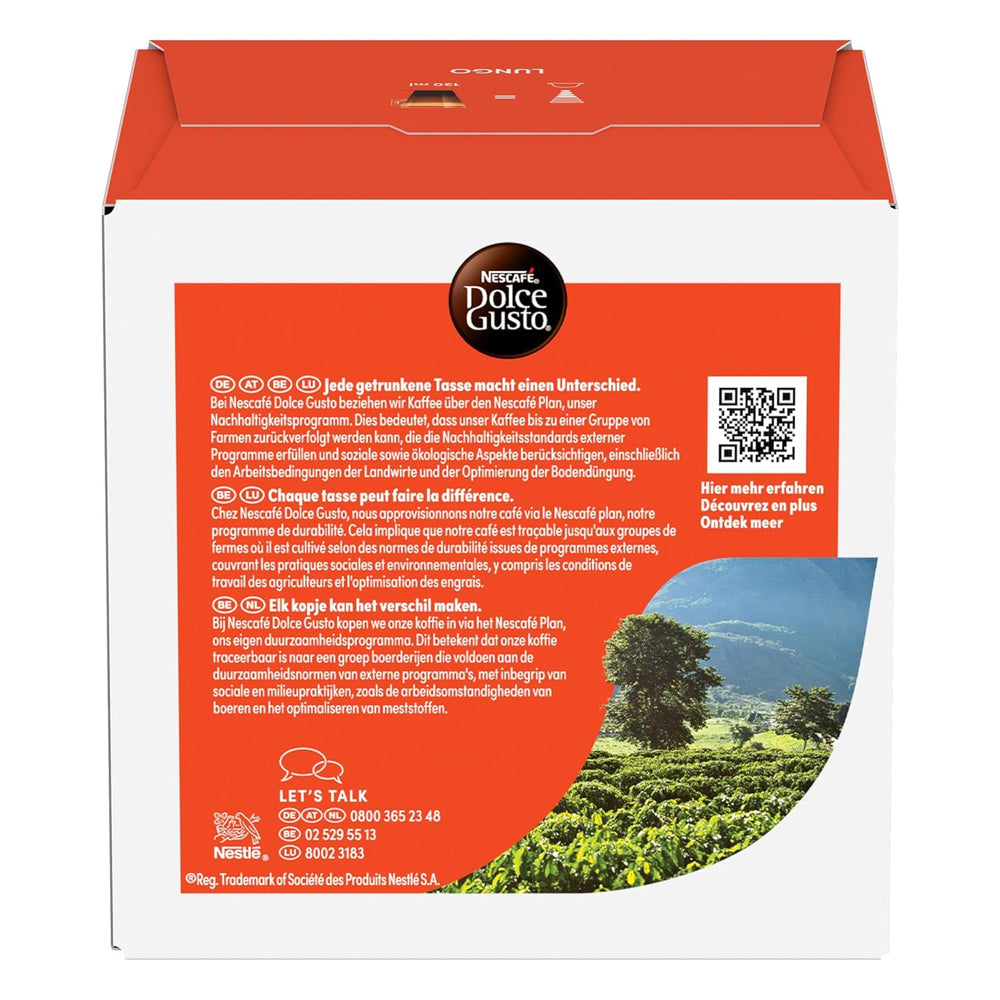 NESCAFÉ DOLCE GUSTO Lungo Kaffeekapseln 3er Pack (3 x 16 Kapseln)