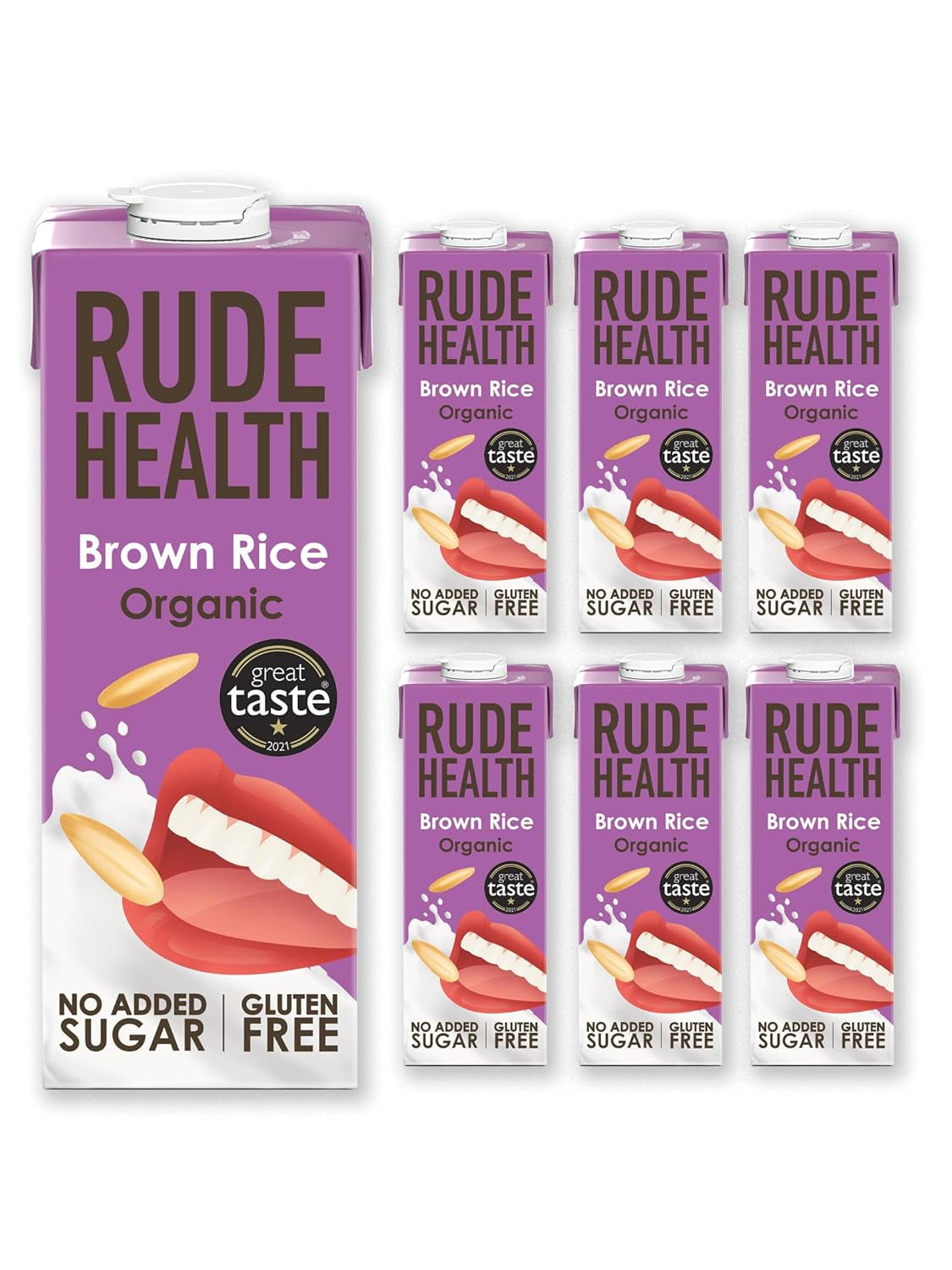 Rude Health 6 x 1 Liter Bio-Cashew-Drik, 100% naturlig Bio-Getränk, glutenfrei, ungesüßt, præisgekrönt, gesund & vegansk, 100% genanvendt Verpackung