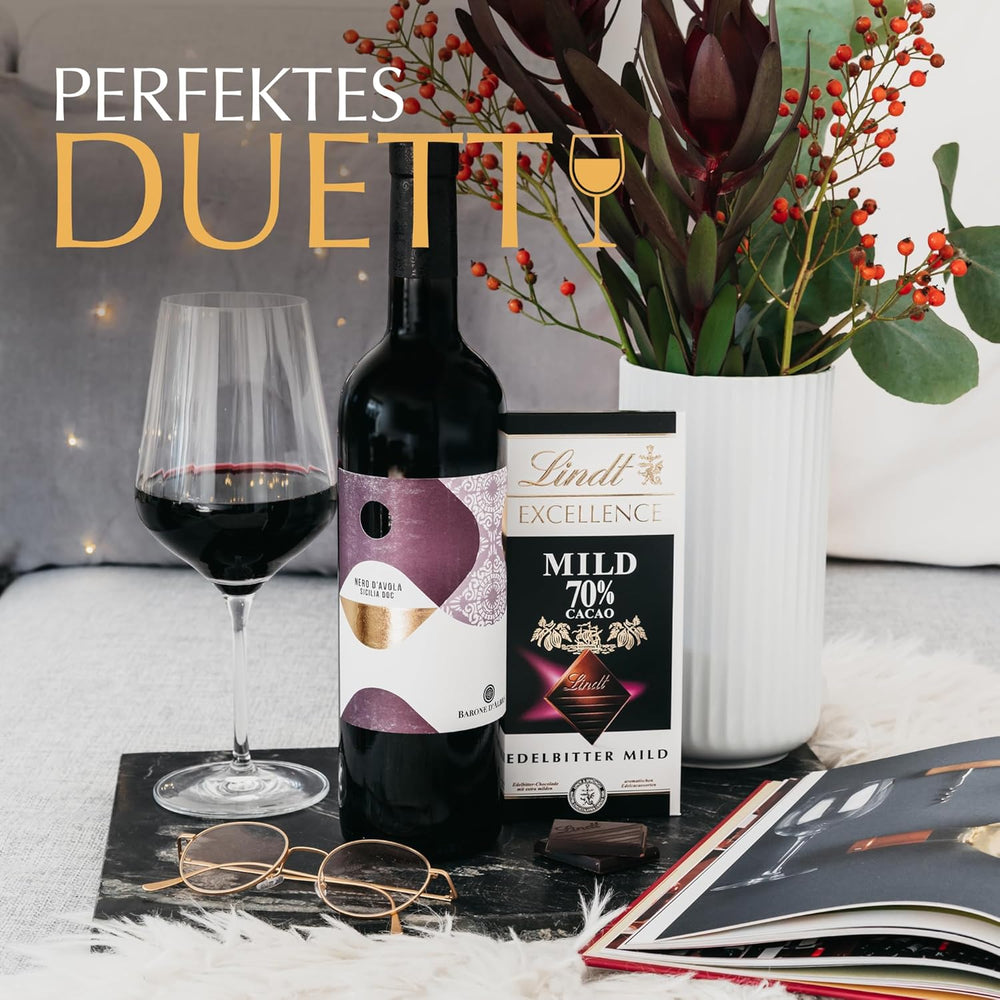 Lindt Chokolade | EXCELLENCE Mild Stick 70% | 100 g | Mild mørk chokolade med en intens kakaosmag | Vegansk chokoladebar