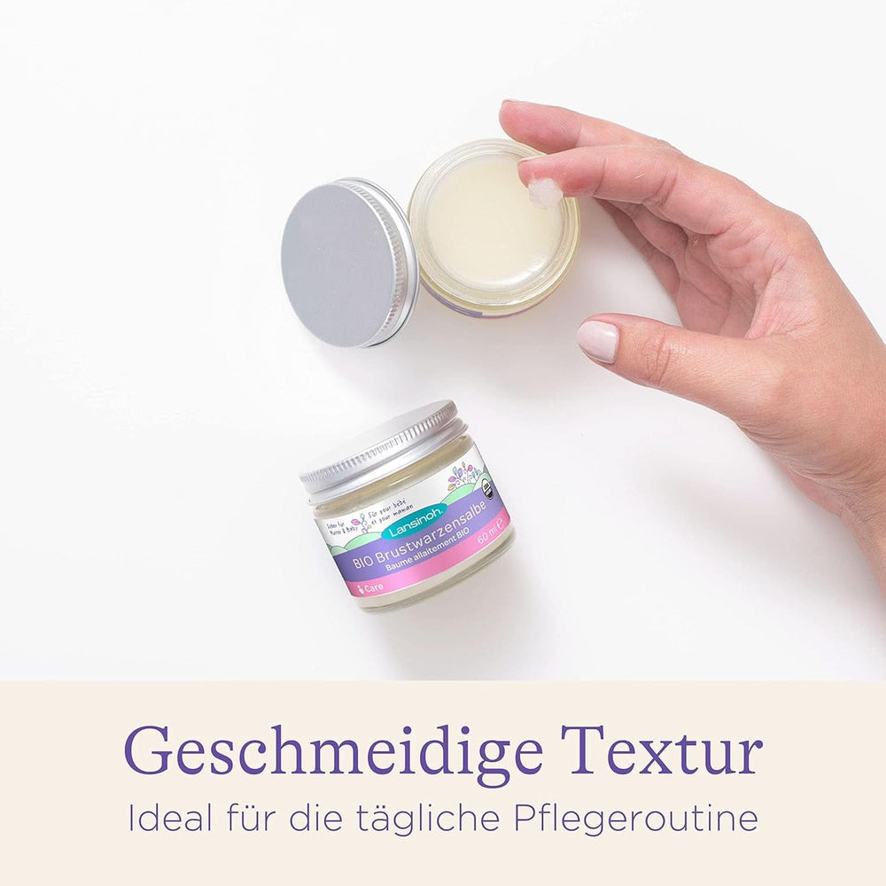 Lansinoh BIO Brustwarzensalbe, 60 Ml - Natürliche Pflege Empfindlicher Brustwarzen Und Trockener Haut - Klimaneutralt tilbehør Mad og amning Baby Naty Shop