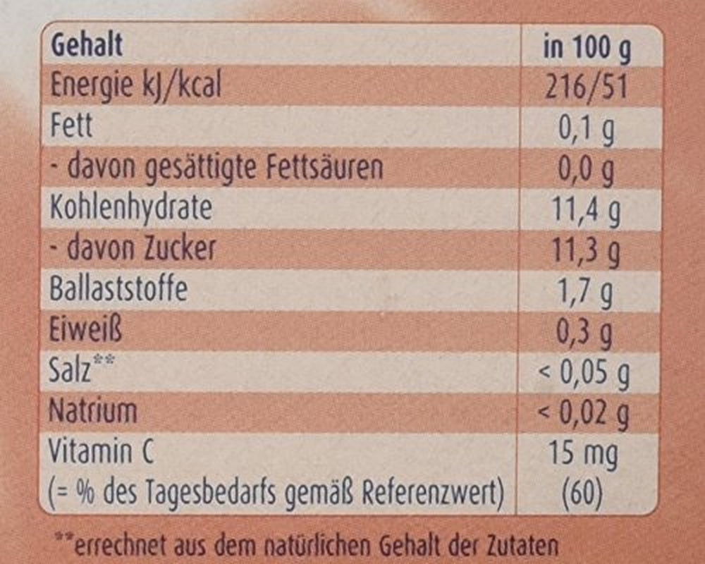 Fersken-banan i æblejuice, pakke med 6 ( 6 X 4 X 100 G ) Mor og barn Naty Shop