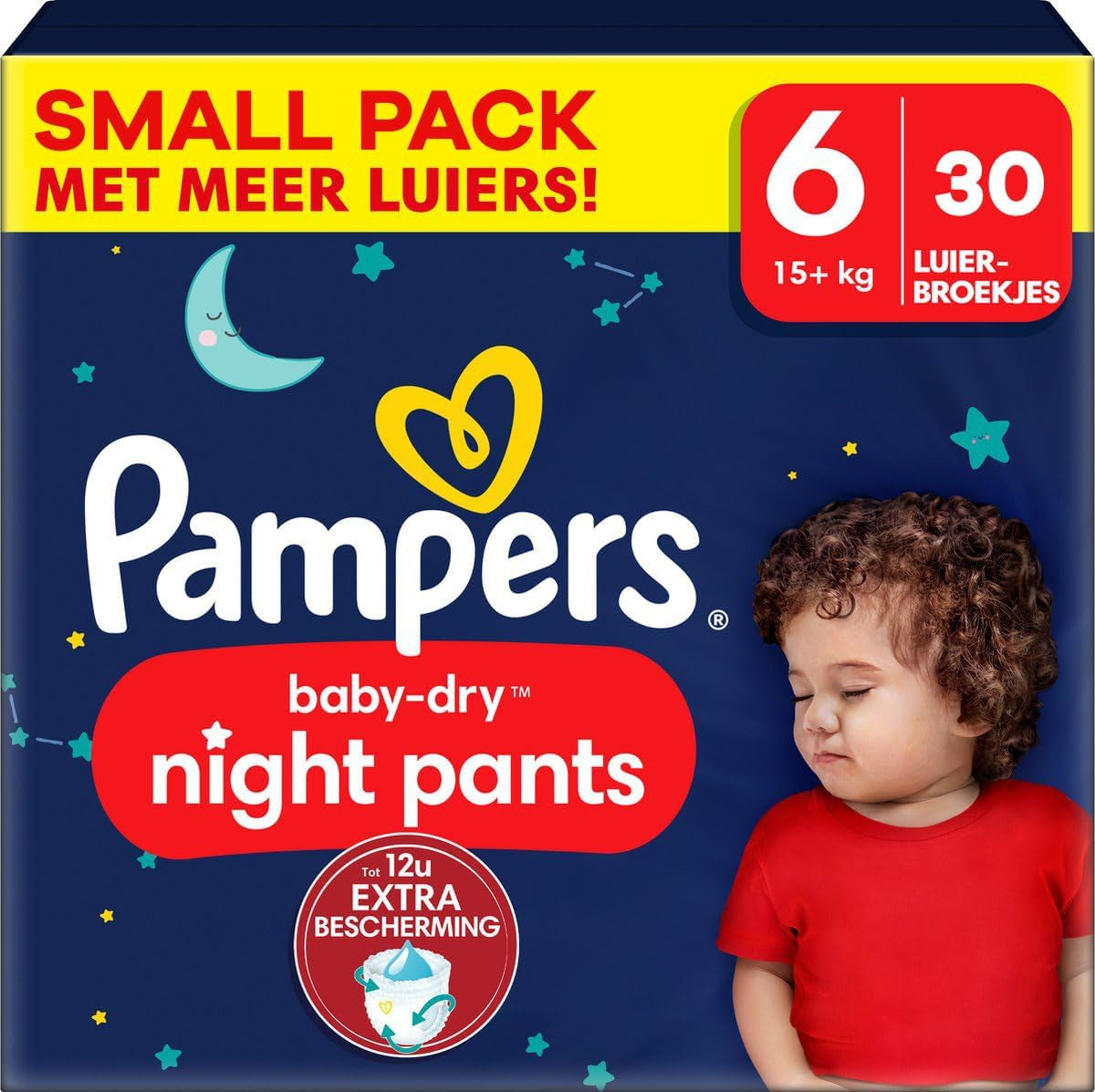 Pampers - Skridsikre babynatter - Størrelse 6 - Lille pakke - 30 stykker - 15+ kg