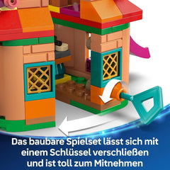 LEGO Ç€ Disney Encanto Mini House, byggelegetøj til piger fra 5 år, fantasy legetøj og byggesæt med Mirabel og Antonio Mini Dolls, en Capybara figur og nøgle 43261 Byggesæt Besuche den LEGO-Store