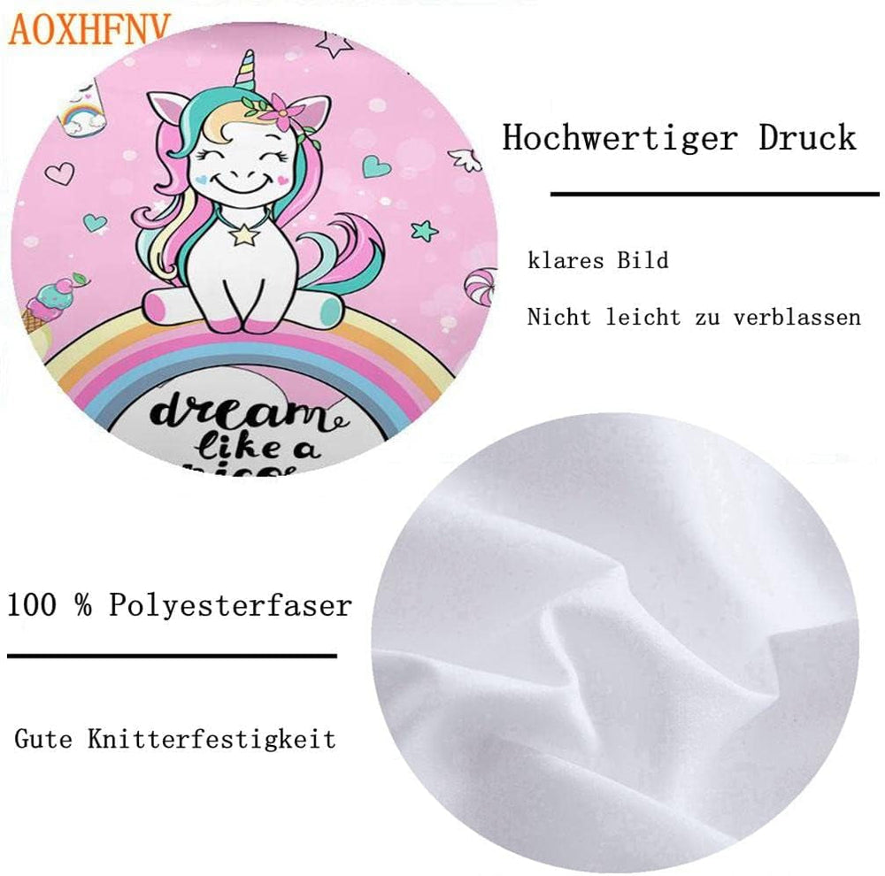 Sengetøj til piger, Unicorn, 2 pudebetræk Sengetøj - børn Naty Shop