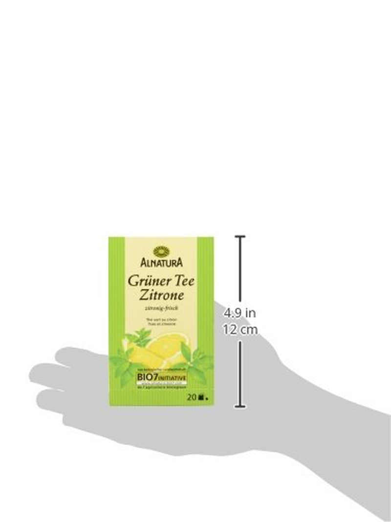 Ceai verde organic cu lămâie, 20 pliculețe, 40 g