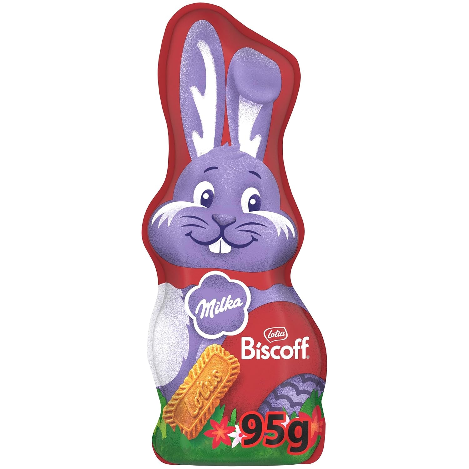 Milka Smiling Bunny Biscoff – delikat påskehare med chokolade og stykker af Lotus Biscoff-kiks – 95g
