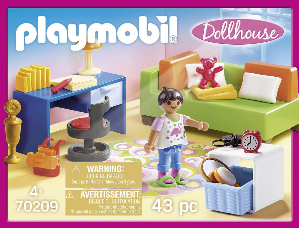 PLAYMOBIL dukkehus 70209 Ungdomsværelse med pigefigur og tilbehør, fra 4 år Dukkehuse Naty Shop