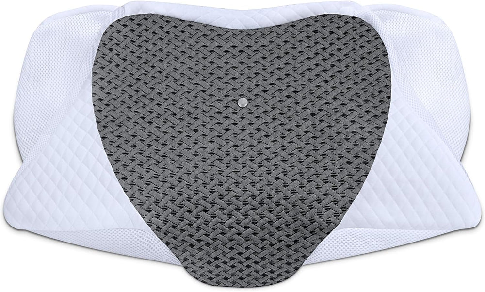 SAHEYER pernă pentru gât, pernă din spumă de memorie pernă laterală pentru dormit Pernă ergonomică ortopedică pentru susținerea gâtului Îmbunătățirea calității somnului Pernă pentru gât, 60 X 35,5 X 10/13CM Pernă de dormit cu față de pernă Perne ortopedice cervicale Naty Shop Gri carbon - față de pernă 60 X 35,5 X 10/13Cm