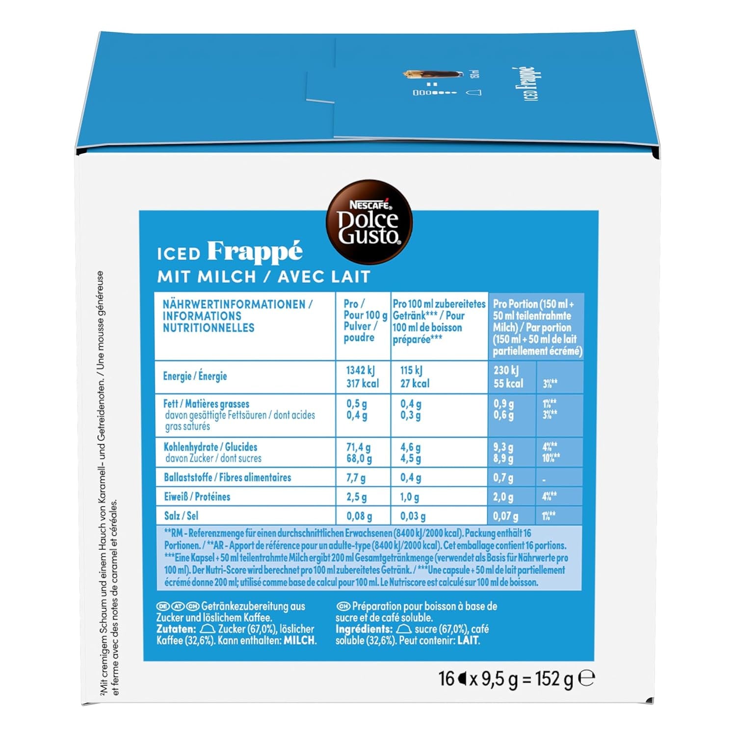 NESCAFÉ DOLCE GUSTO Frappé Kaffeekapseln 3er Pack (3 x 16 Kapseln)