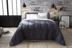 Abeil quilt 200 X 200 Cm, tofarvet, hvid og grå Dyner og dyner Naty Shop