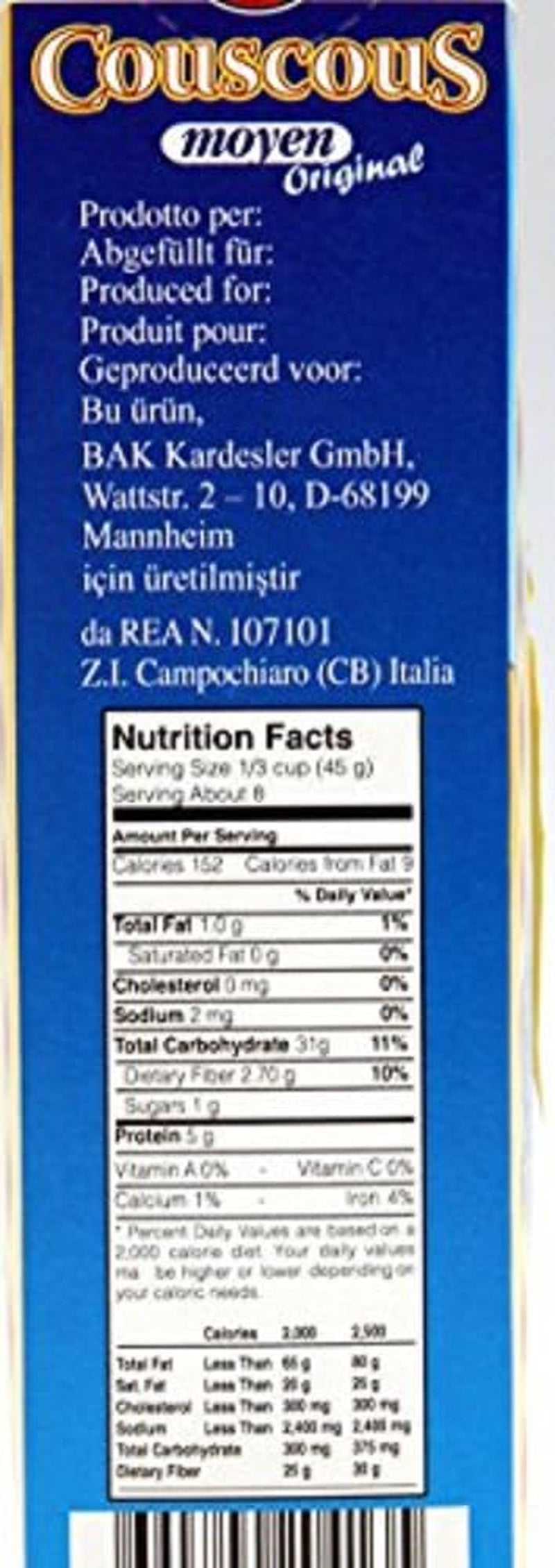 Couscous Moyen Original, 0,5 kg (pakke med 4)