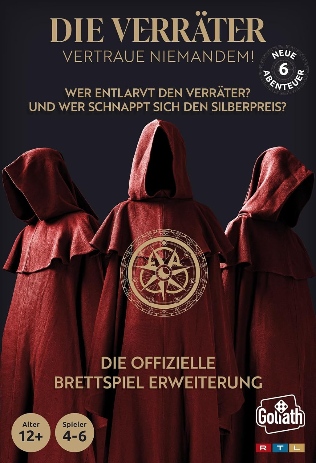 Goliath: Forrædere, brætspil til børn fra 12 år og opefter, selskabsspil for 4-6 spillere, spillet er baseret på tv-serien af ​​samme navn