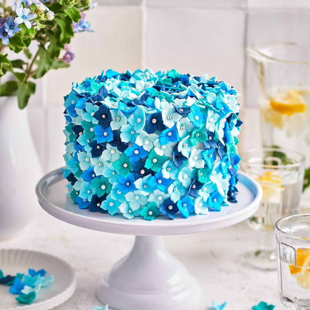 FunCakes Baby Blue fondant rulat: Ușor de utilizat, neted, flexibil, moale și pliabil, perfect pentru decorarea prăjiturilor, halal, kosher și fără gluten. 1 kg Pasta de zahar Naty Shop