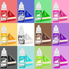 Flydende eller gel madfarver, forskellige størrelser og farver Naty Shop