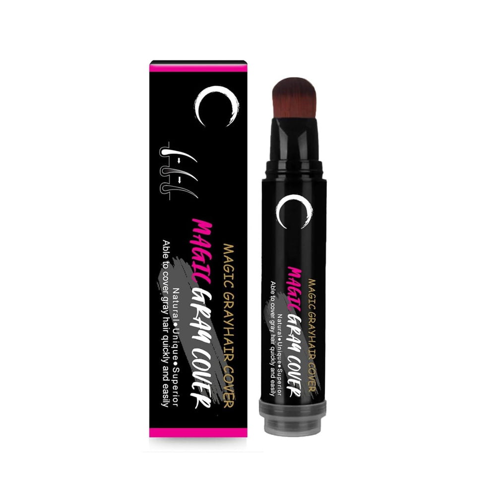 Negru maro de unică folosință vopsea de păr Pen Instant Grey rădăcină acoperire Hair Colour Cream Stick Pen rapid acoperire temporară păr alb Vopsea pentru par Naty Shop Negru maro