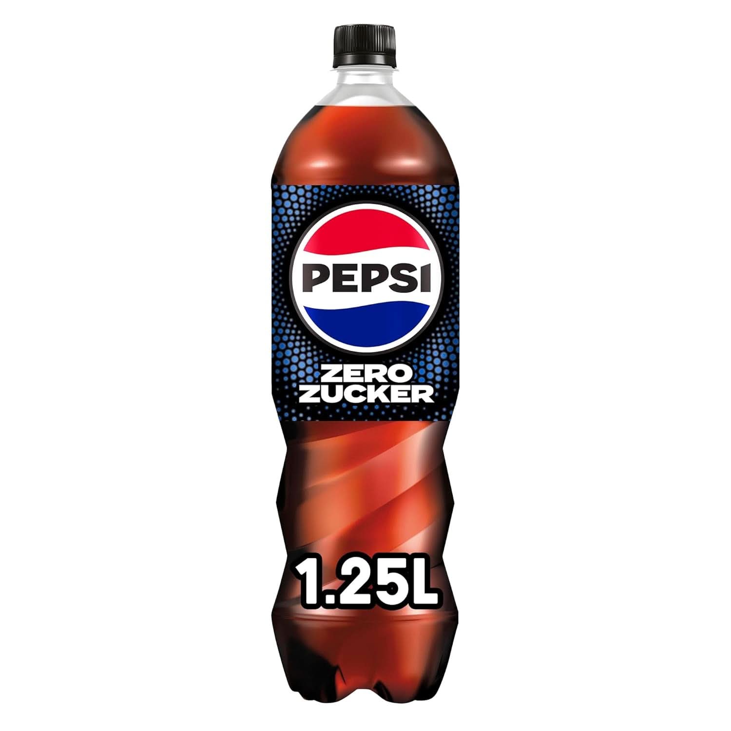 Pepsi Zero Sugar, Sodavand uden sukker, koffeinholdig cola, sæt 6 x 1,25 liter Alkoholfri drikke Naty Shop