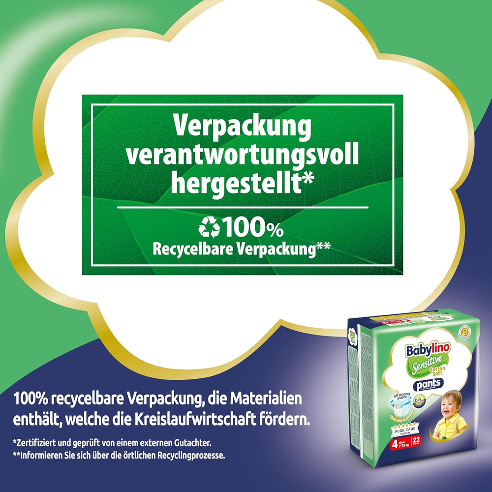 Bleer Sensitive Cotton Soft, str. 4, Bukser Maxi (7-13 kg), 22 stk.