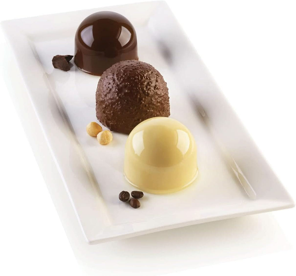 Silikomart, Formă pentru prăjiturele Tartufo de silicon, 8 Monoportii, Ø 62 H 52 mm Bucatarie Naty Shop Puff