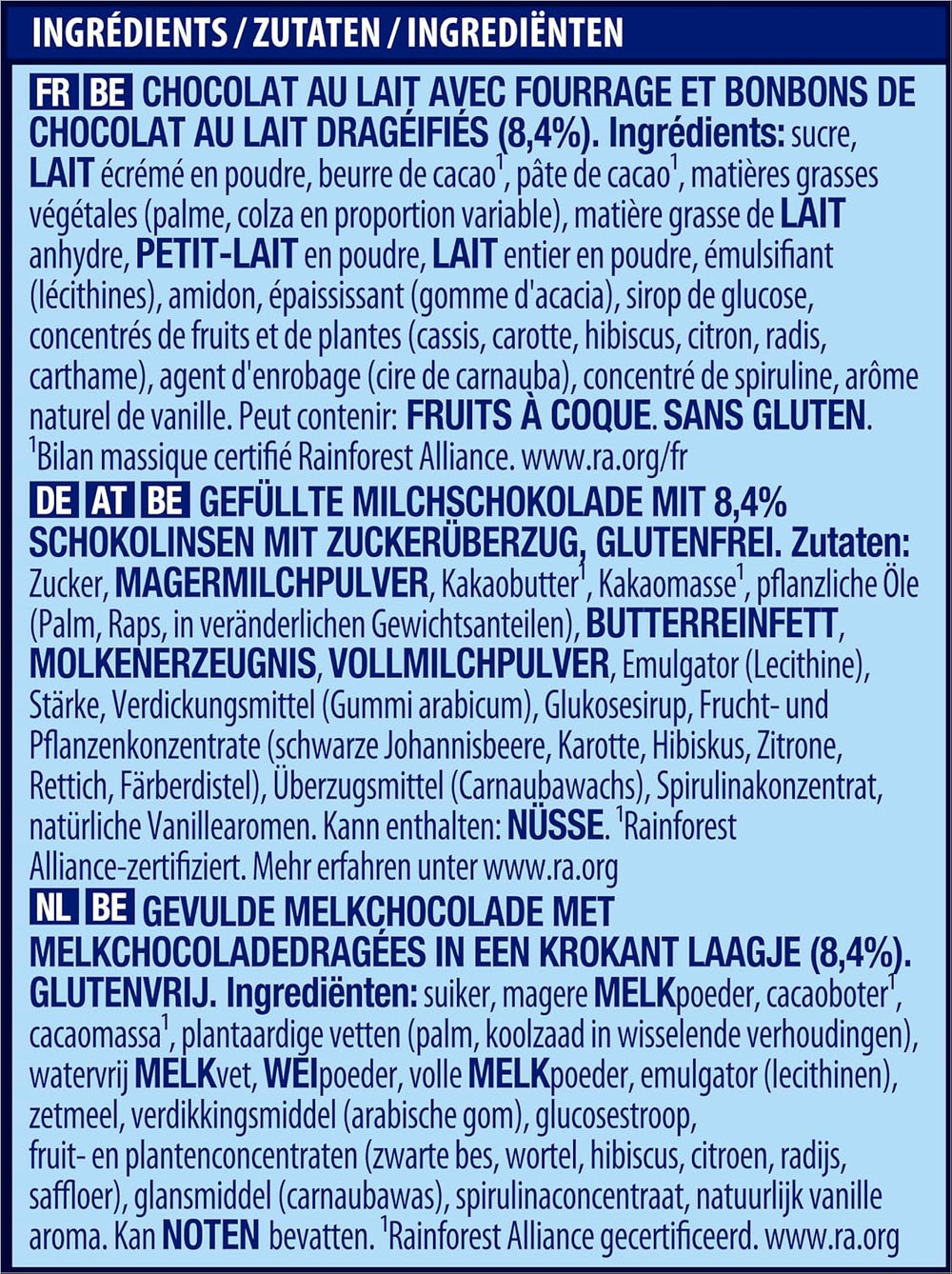 NESTLÉ SMARTIES Easter Friends, figurer med påsketema, lavet af fin mælkechokolade med cremet fyld og farvede mini linser med SMARTIES chokolade, 1 pakke (1 x 65g)