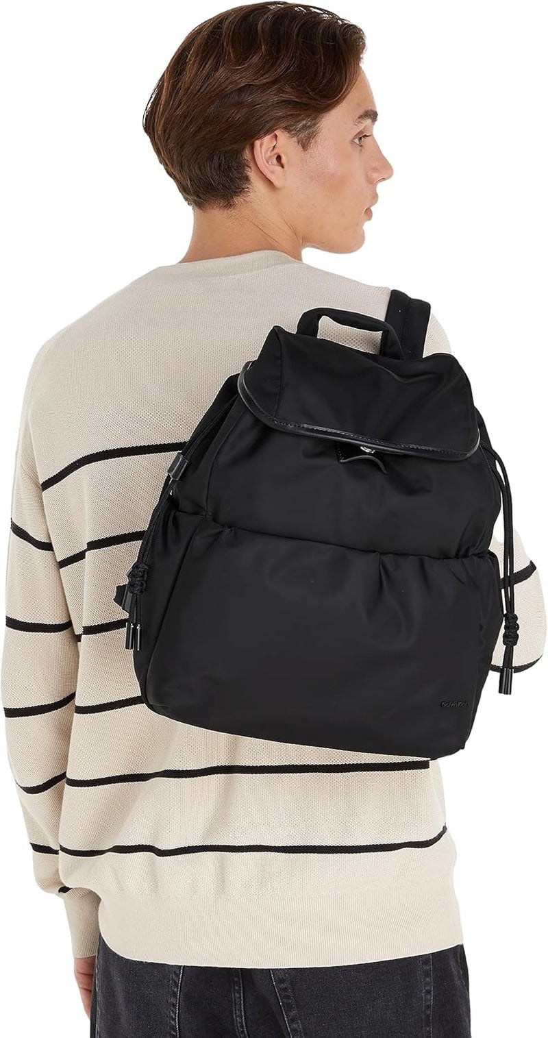 Calvin Klein CK NYLON BACKPACK Rucsacuri pentru femei, Black (Ck Black), OS Genti Femei Naty Shop