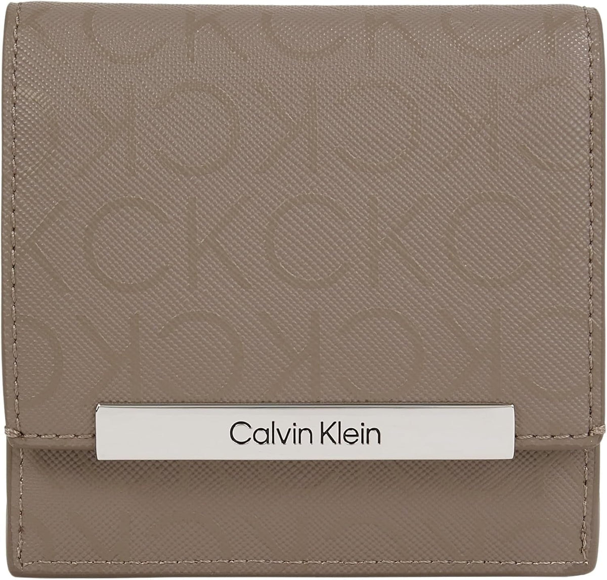 Calvin Klein K60k612443 Femeie Portofel Femei Naty Shop Maro (Cinder Monogram Pu) Os