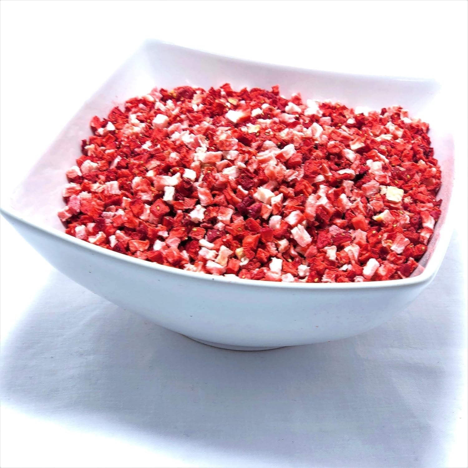 Căpșuni liofilizate bucăți 100g - Căpșuni liofilizate Produse deshidratate Naty Shop