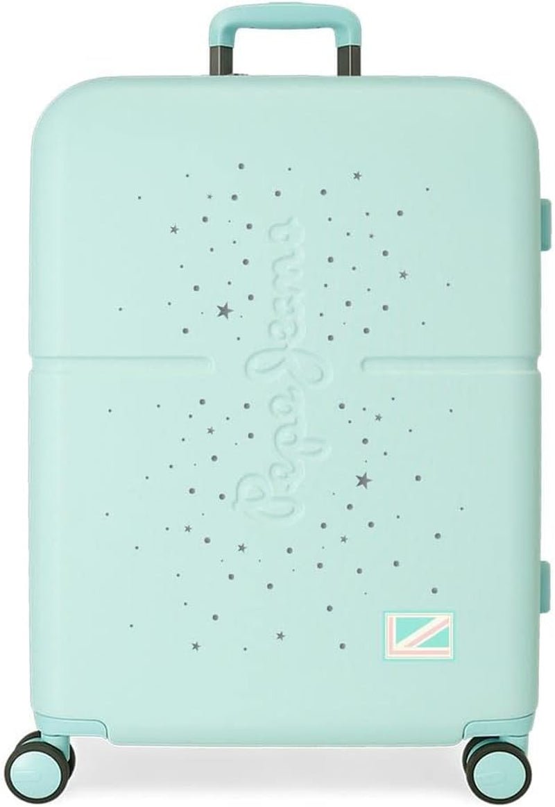 Cărucior de cabină Pepe Jeans Jane, 40 x 55 x 20 cm, negru, 40x55x20 cms, valiză de cabină Bagaje și echipament de călătorie Naty Shop Turcoaz Caz mediu