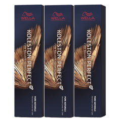 Set de 3 Wella Koleston Perfect ME+ 7/03 Blond mediu auriu natural 60 ml Vopsea pentru par Naty Shop Titlu implicit