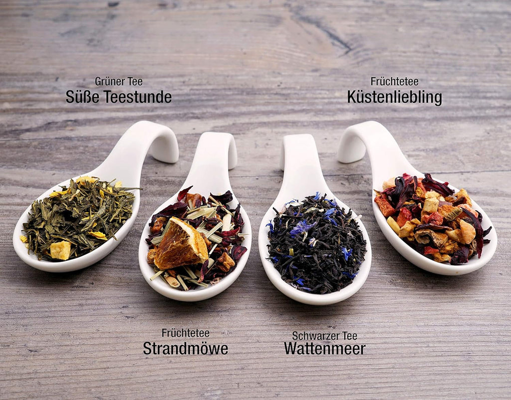 Ceai de fructe în pliculețe piramidale Portocale și căpșuni - Strandmöwe 15 pliculețe Mehr Meer Sylter Teekontor