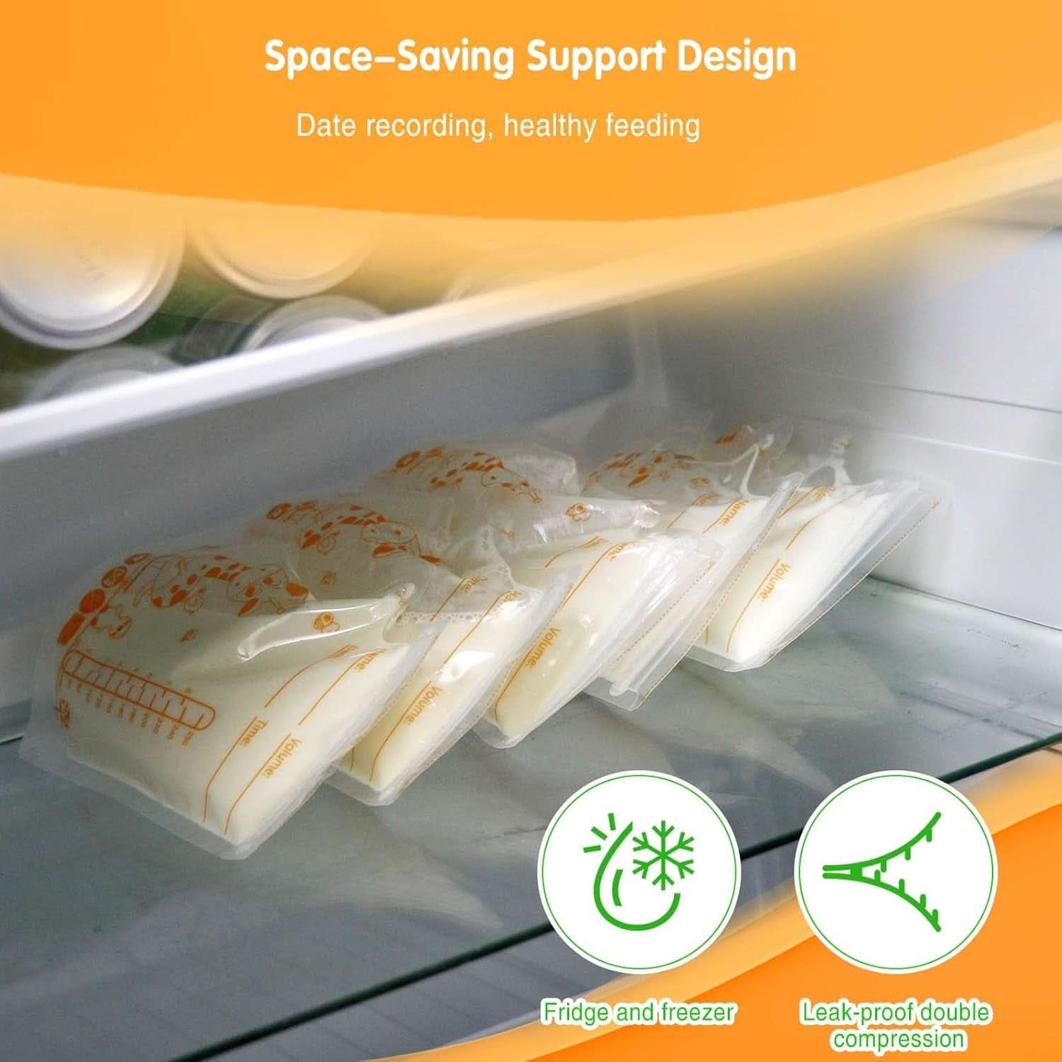 Vinabo 50 Stück Muttermilchbeutel, 250Ml Bpa-Free Muttermilk Opbevaringspose, Milchbeutel Für Muttermilch Mit Ausgießer Für Das Stillen, Selbststehender, Kann Eingefroren Werden, Vorsterilisiert Tilbehør Mad og Amning Baby Naty Shop