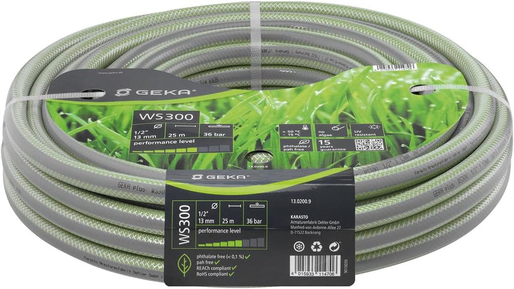 plus furtun de apă WS400 (lungime aprox. 25 metri, construcție furtun cu 5 straturi, materiale de înaltă calitate, rezistent la presiune și stabil dimensional) 13.0210.9