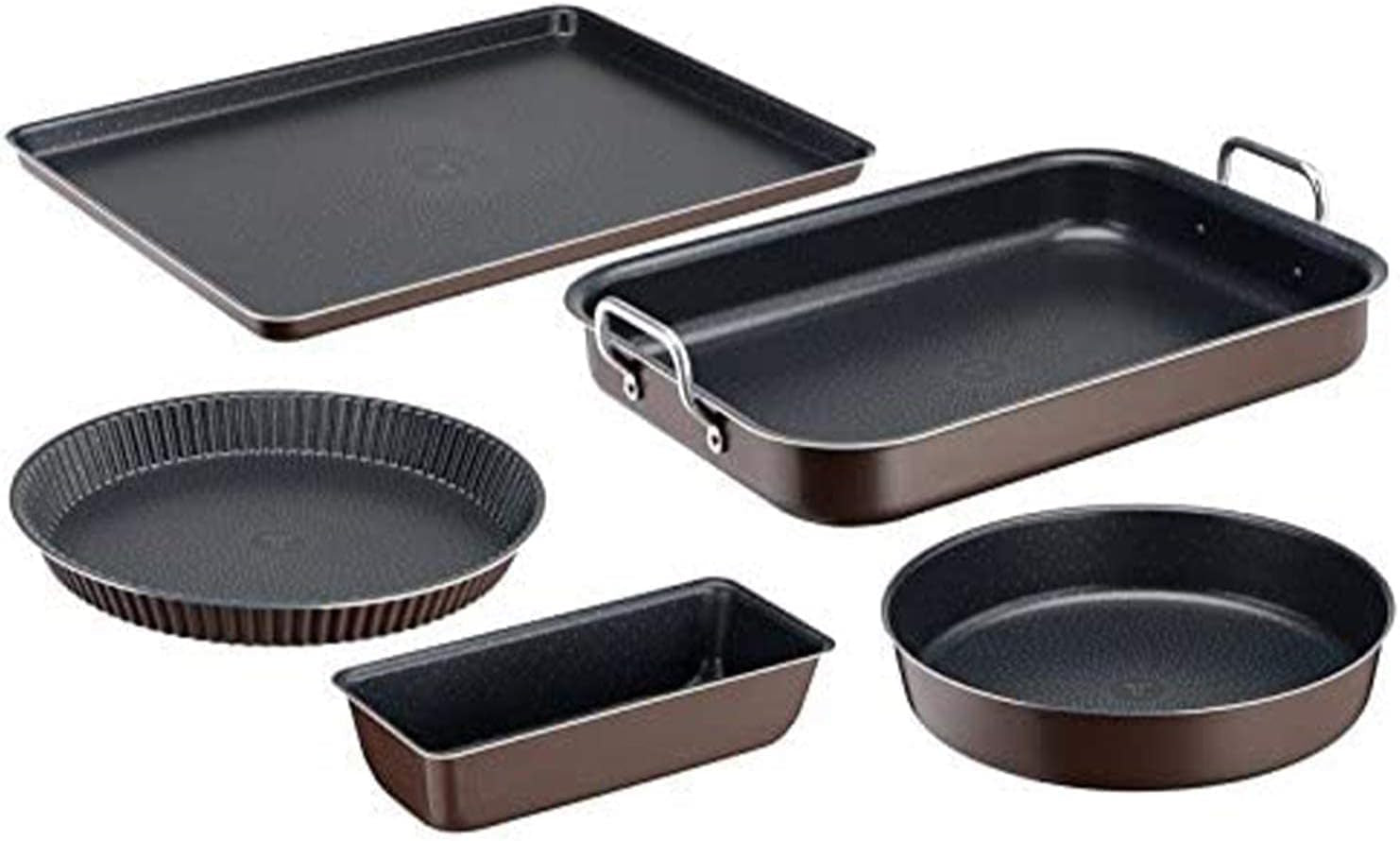 Tefal J1600502 Succes Flach Mini Backofen Aluminium Schwarz 19X25 X 4,2 Cm Forme og bakker til bagning Naty Shop