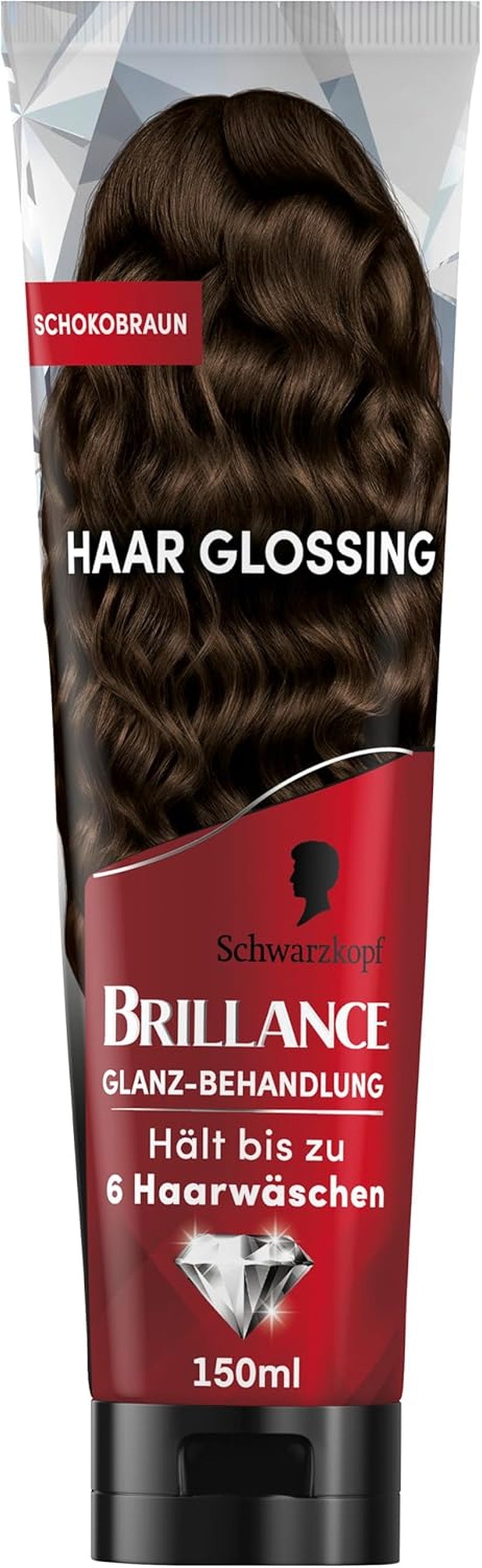 Brillance Shine Treatment, Hair Glossing Radiant Violet (150 ml), hrănește și intensifică culoarea părului, poate fi folosit ca o mască de păr, durează până la 6 spălări ale părului Vopsea pentru par Naty Shop Ciocolată maro 150 Ml (1 pachet)