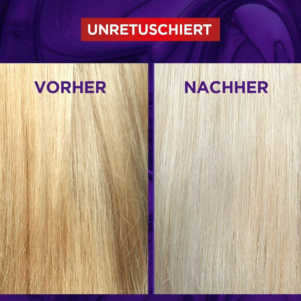 Mască de păr L'Oréal Paris Elvital pentru păr blond, evidențiat, gri, neutralizează tonurile galbene, Color Glanz Purple Deep Mask împotriva tonurilor galbene, 1 x 250 ml Masca de par Naty Shop