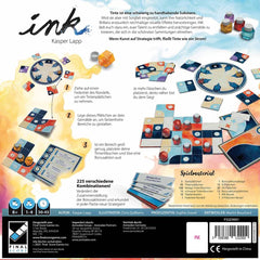 Asmodee, Ink, Final Score Games, Strategi and Art Family Game, 1 til 4 spillere, i alderen 8+, 30 til 45 min., tysk version