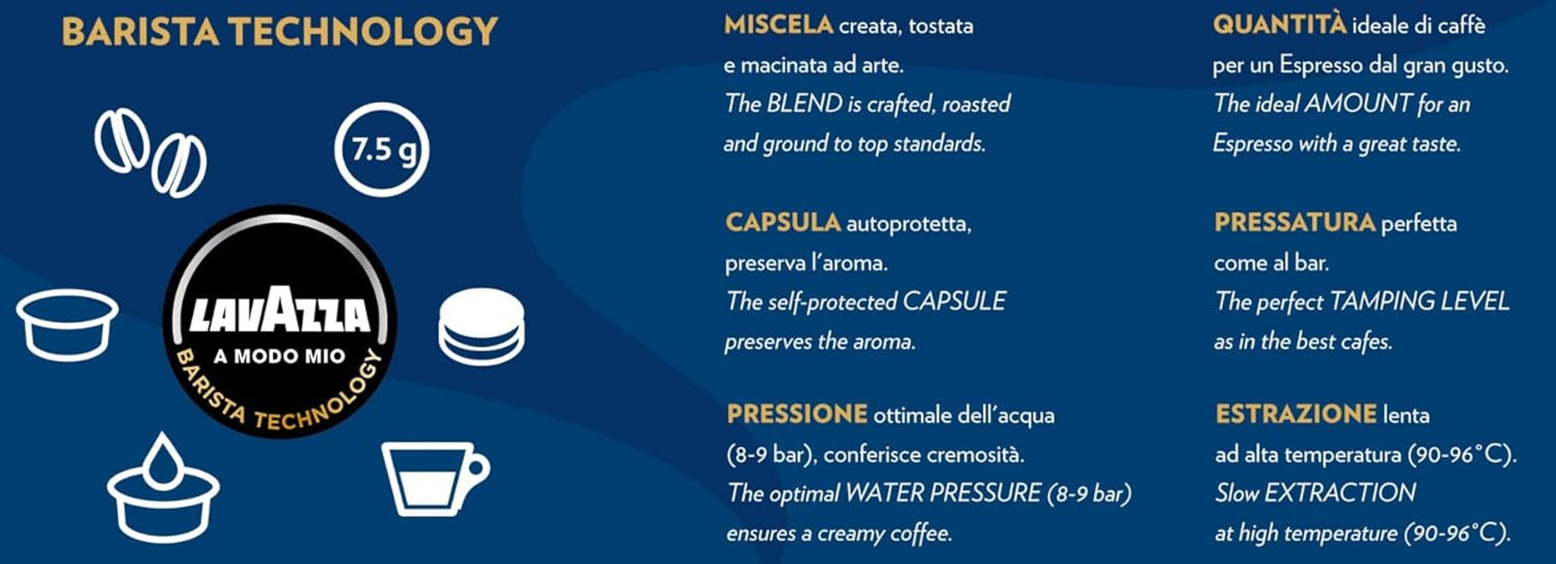 Lavazza, A Modo Mio Soave 256 Kaffeekapseln, für einen leichten und eleganten Espresso mit aromatischen Noten von Blumen, 100% Arabica, Intensität 5/13, mittlere Röstung, 16 Packungen mit je 16