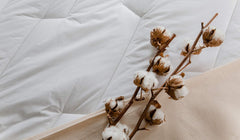 COLAS NORMAND Plapumă din bumbac Percale, 260 X 240 cm, de înaltă calitate, 100% bumbac Percale, moale și confortabil, durabil, finisaj fin, fabricat în Franța, alb Plapumi si pilote Naty Shop