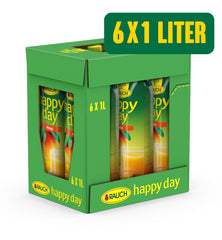 Rauch Happy Day Mango | Raffineret drink med passionsfrugt | En masse C-vitamin | 6 x 1 liter, Tetra Prisma Naty Shop