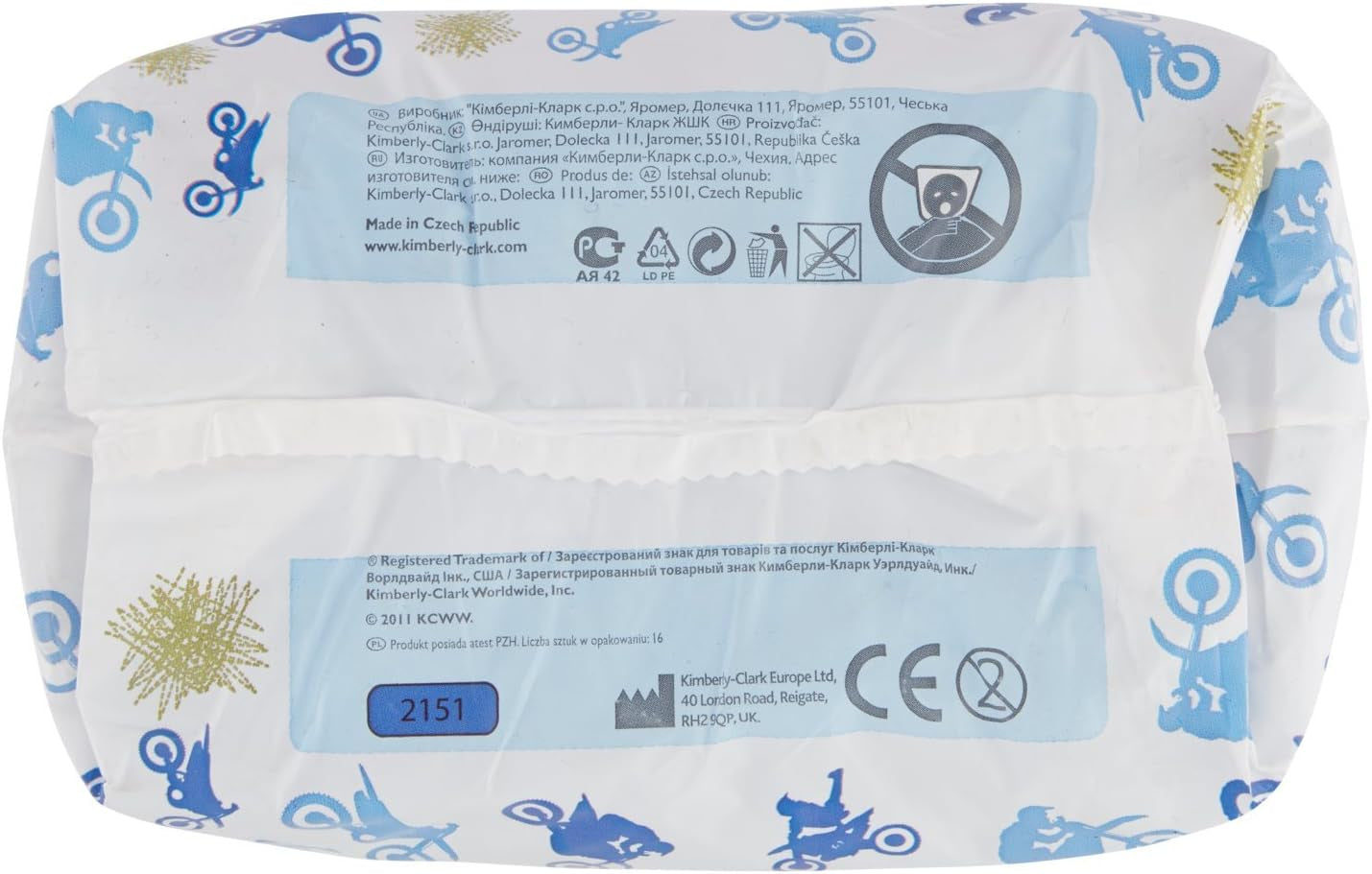 Huggies Jumbo Boy bleer 17-30 kg, 16 stk